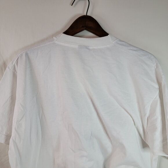 Vtg IMPEACH CLINTON 1990's Political Single Stitch White T-Shirt XL PreOwned - Picture 8 of 14